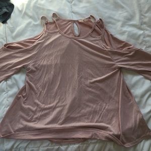 Open Shoulder Long Sleeve